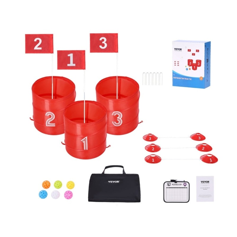 VEVOR Backyard Golf Game 3 Hole Portable Bucket Golf Game for Kids and Adults V952-GEFTYXTZ3JT0WK6QTV0