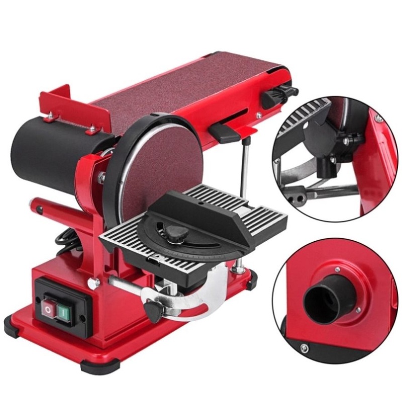 VEVOR Belt Sander 4 x 36, Disc Combo Sander 6,Electric Adjustable Belt Sander 375W,Grinder V952-SGJXCSDJ000000001V3