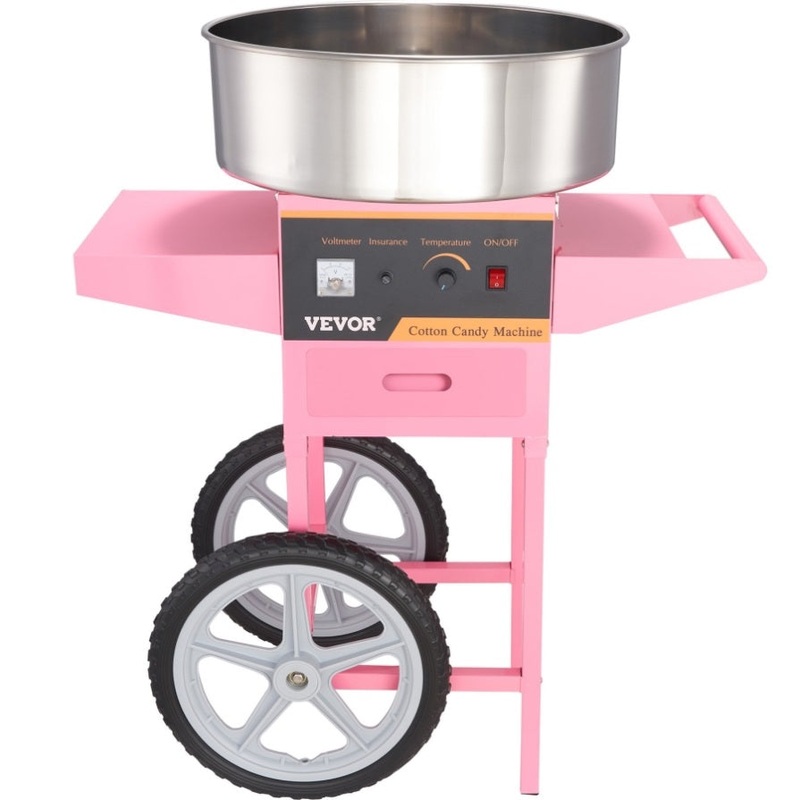 VEVOR Commercial Cotton Candy Machine with Cart Sugar Floss Maker 1000W Party V952-HCMHTJFSWGZMWVJZKV3