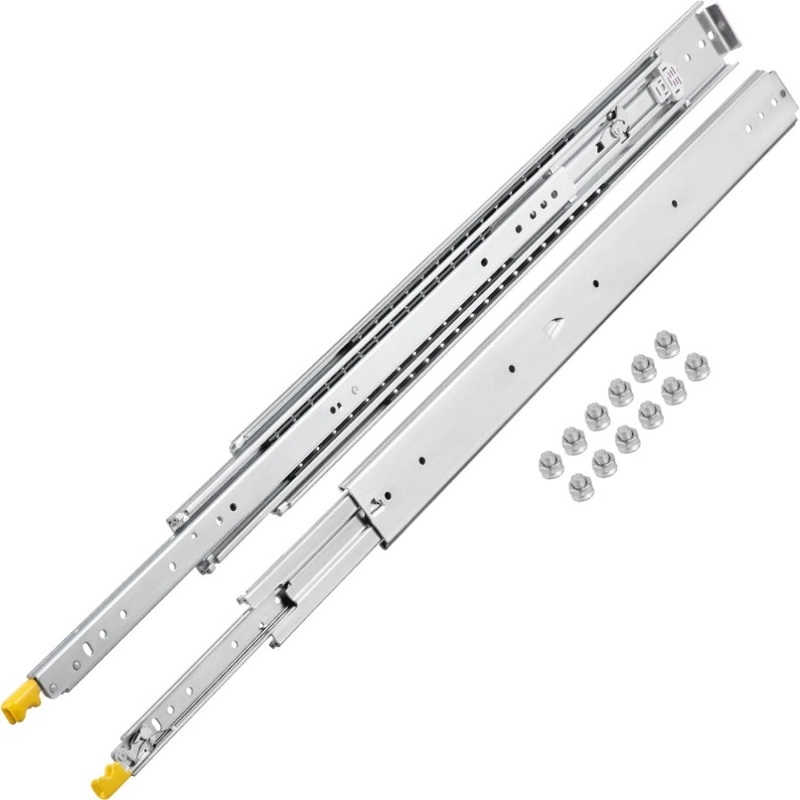 VEVOR Drawer Slides with Lock, 1 Pair 60 inch, Heavy-Duty Industrial Steel up to 500 lbs Capacity, V952-SDSSSCTD60500CW2TV0