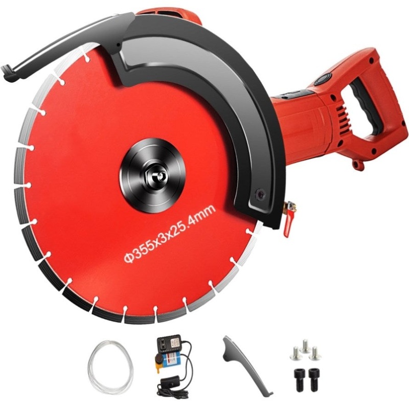 VEVOR Electric Concrete Saw, 14 Concrete Cutter, 1800W Concrete Saw, Electric Circular Saw with 14 V952-QZJDD14SGJAC00001V3