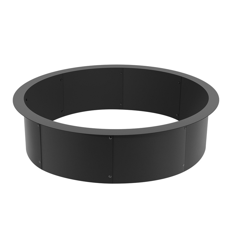 VEVOR Fire Pit Ring Round 45 Inch Outer Steel Liner DIY Campfire Ring Firepit V952-YXHH39INCH15N9D45V0