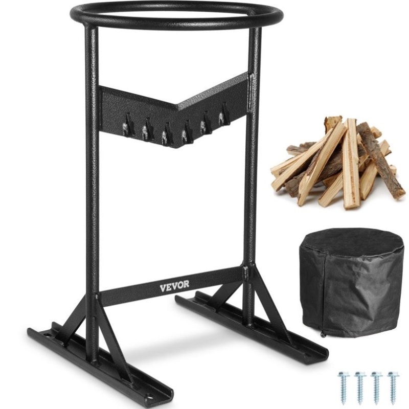 VEVOR Firewood Kindling Splitter, 9”x17” XL Wood Splitter, Unique V-Shaped Finger-Safety Blade, V952-YXSDPC179INCHMTDAV0