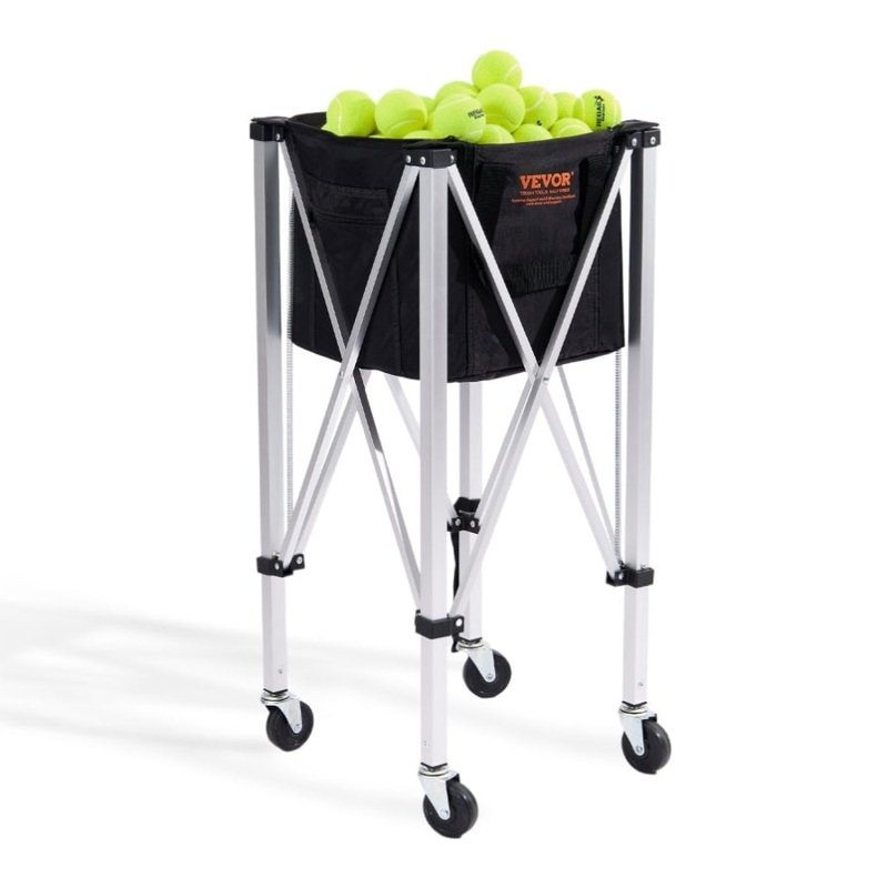 VEVOR Foldable Tennis Ball Hopper, Holds 150 Tennis Balls, Lightweight Aluminum Alloy Tennis Ball V952-KZDBXSWQTC1535M1IV0