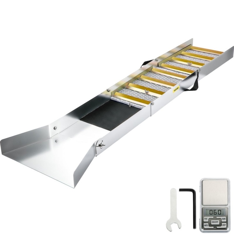 VEVOR Folding Aluminum Alloy Sluice Box, Compact 50 Sluice Boxes for Gold, Lightweight Gold Sluice V952-TJGJJSZDLCX508DSSV0