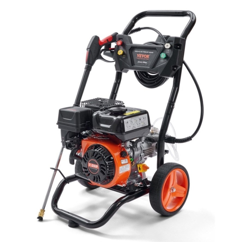 VEVOR Gas Pressure Washer Gas Powered Washer 3400 PSI 2.6 GPM 210cc 5 Nozzles V952-R3400PSI26GPMHYZ0V0