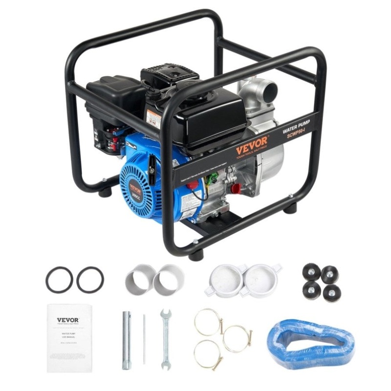 VEVOR Gasoline Engine Water Pump Gas Powered Transfer Pump 50 mm 6.5HP 4-Stroke V952-FDJQDBKZJ2YCXT4BJV0