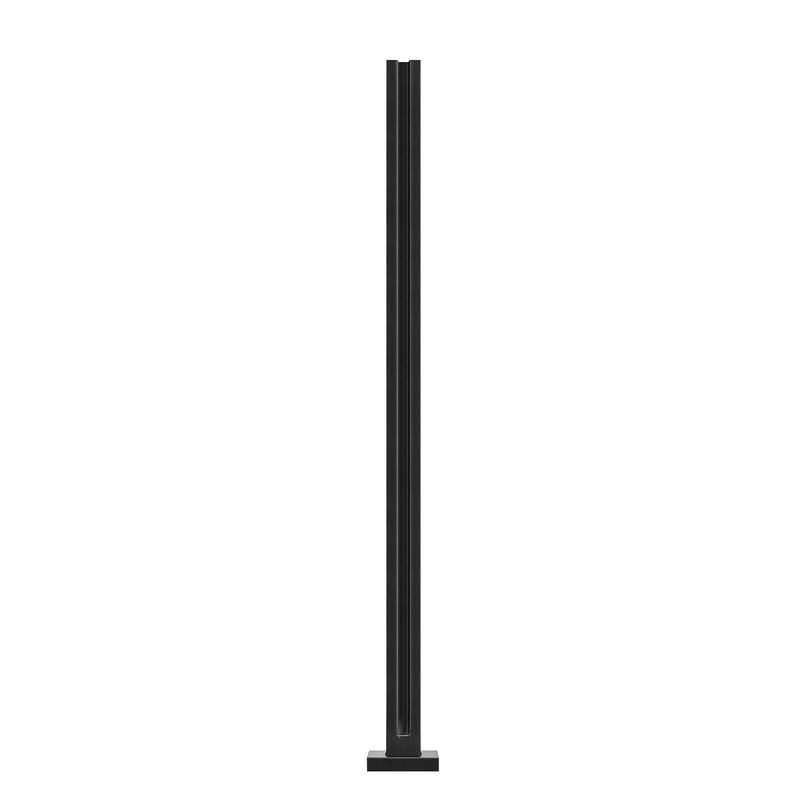 VEVOR Glass Clamp, 41.34 Height Glass Railing Bracket for 0.39 -0.47  Thickness Tempered Glass, V952-BLLGZHS105CM0PM4VV0
