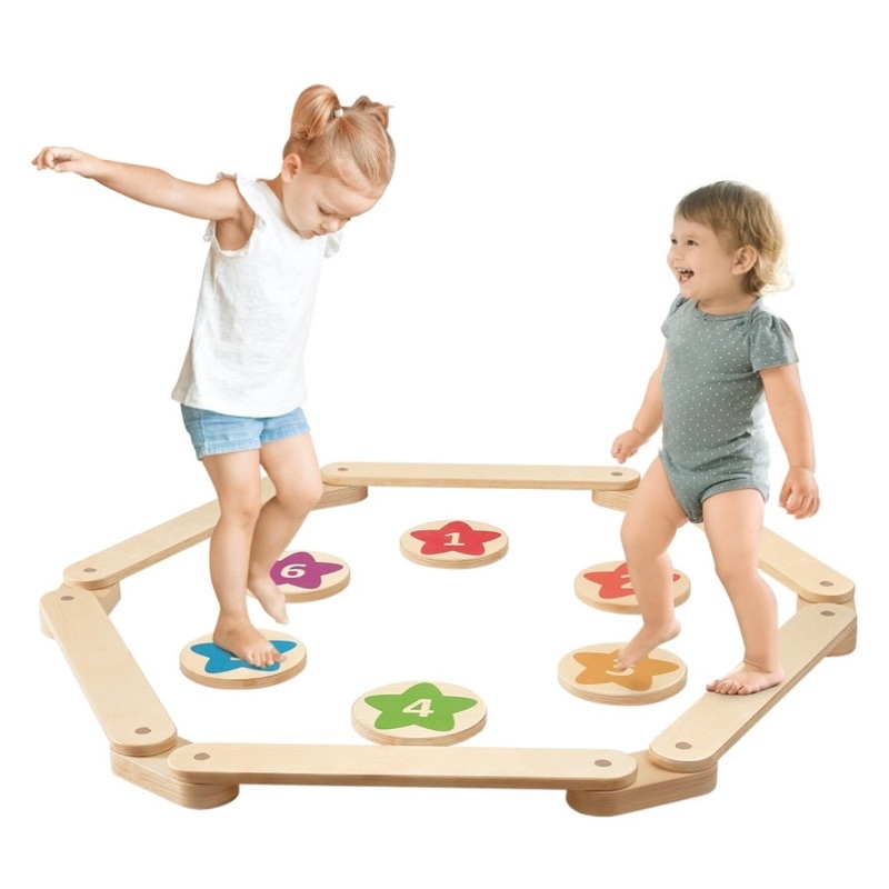 VEVOR Kids Balance Beam Stepping Stones Gymnastics Children Balance Board 6 PCS V952-ETPHMMZGM6B6L7L2DV0