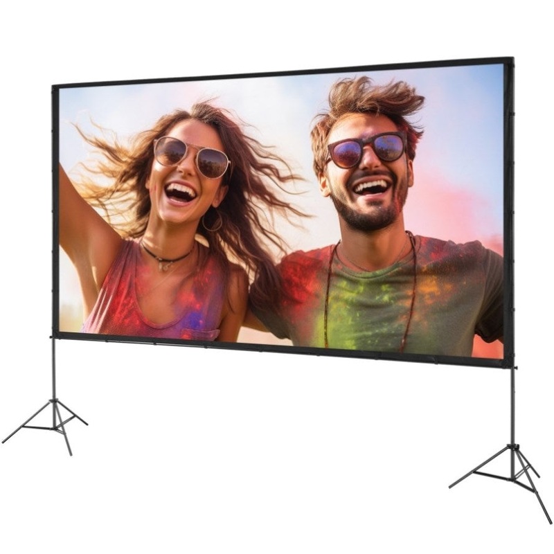 VEVOR Projector Screen with Stand, 150 inch 16:9 4K 1080 HD Outdoor Movie Screen with Stand, V952-TYPM20ZJSLJ18YCEZV0
