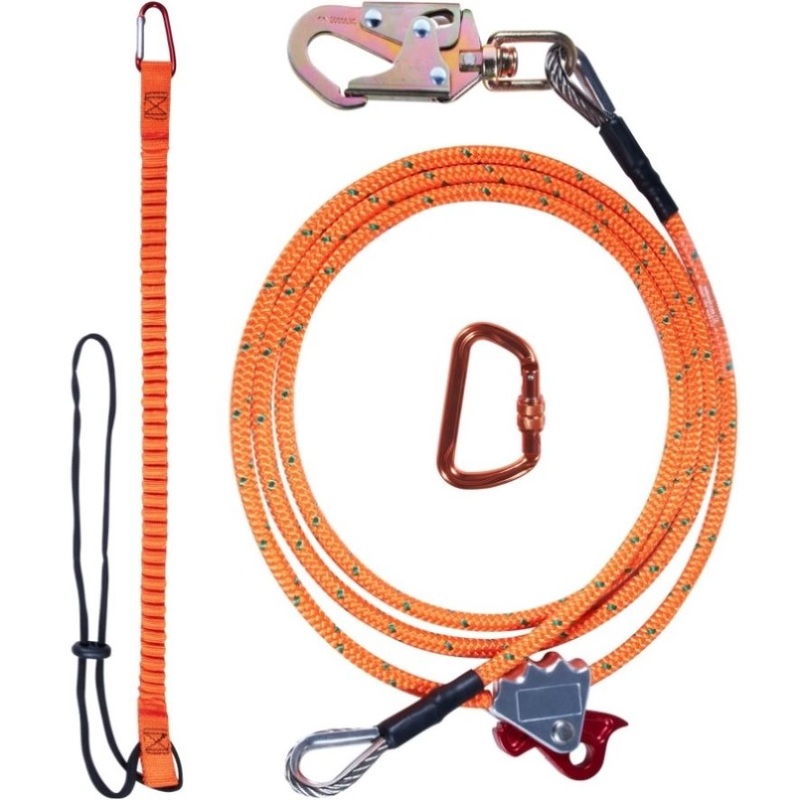 VEVOR Steel Core flipline, 1/2 x 8′ Arborist Flipline, Flip Line for Tree Climbing with Alloy Steel V952-GSSTJJSGSS8YAA2N9V0