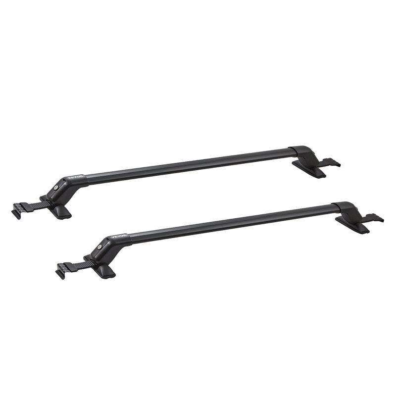 VEVOR Universal Roof Rack Crossbar for Naked Roof Vehicle Aluminum with Lock V952-CDHGJTYKTYKLLODD1V0