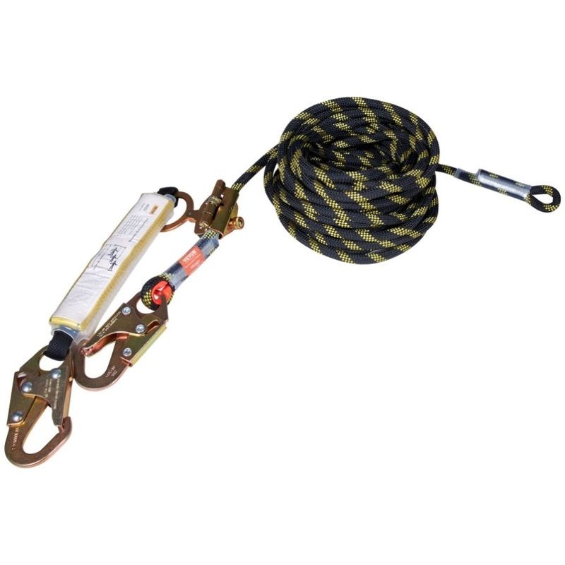 VEVOR Vertical Lifeline Assembly 0.55” x 50′ Fall Protection Rope 30 KN ANSI V952-CZSMXHHXWS5055O6YV0