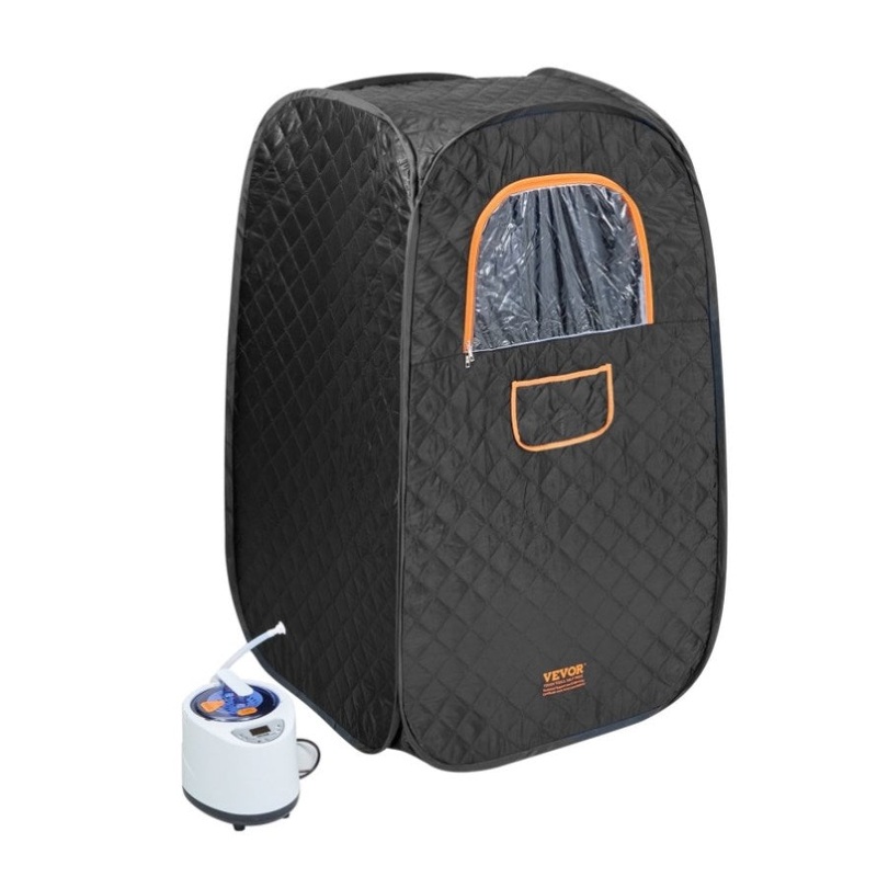 VEVOR 1000W Personal Steam Sauna Tent Loss Weight Detox Therapy Spa Compact, 800 x 800 x 1330 mm V952-ZQBXSSNJCS10GT3XTV3