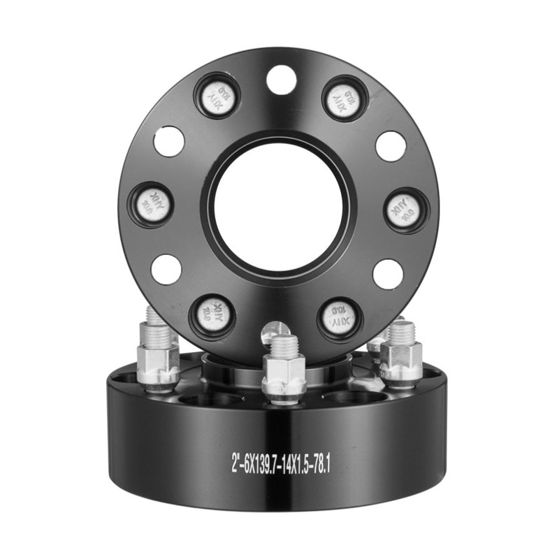 VEVOR 2 6×5.5 Wheel Spacers Wheel Adapters 6 Lug Forged Spacer 4 PCS Black V952-LSSFLP2YC6X57ERXKV0