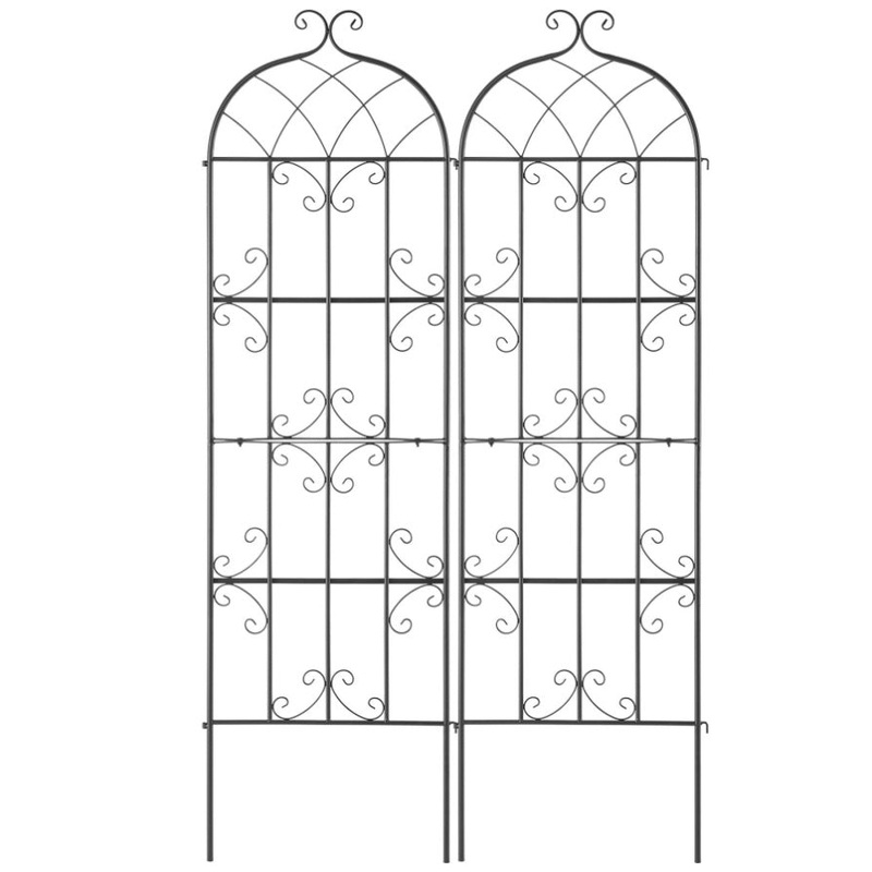 VEVOR 2 Packs Metal Garden Trellis for Climbing Plant Support 71×20 in Rustproof V952-HPJHX2JTH71WKVLCJV0