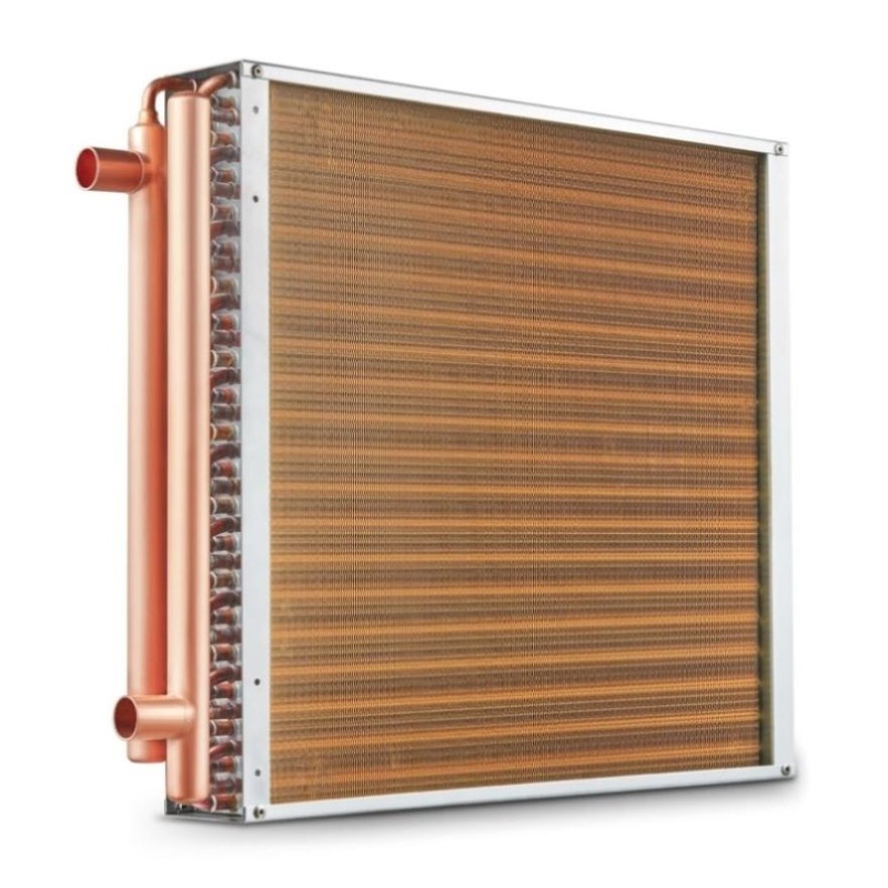 VEVOR 20x 20 Heat Exchanger Water to Air 3-Row 3/8 Copper Ports 242 Fins V952-CPGSHRQ202001R9UUV0