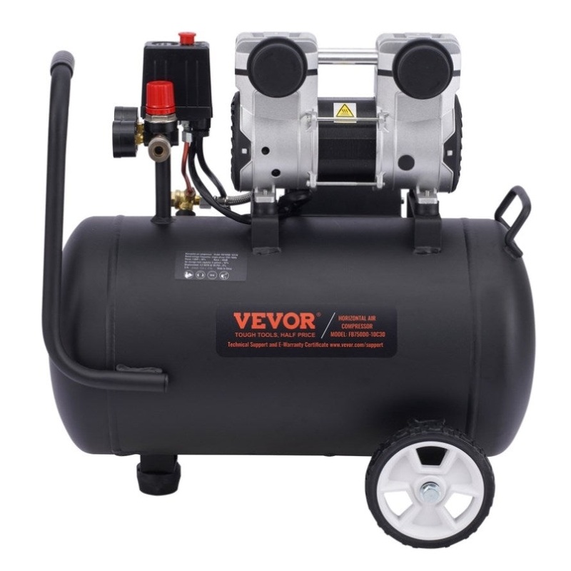 VEVOR Air Compressor Compact Portable Oil Free Compressor 30L 90 PSI V952-WYWSKYJ30L75E7TAMV3