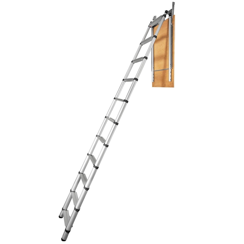 VEVOR Attic Ladder Telescoping, 158.76kg Capacity, 100cm x 59.94cm,Multi-Purpose Aluminium V952-SSKKSGLTLHJ3RSMJGV0