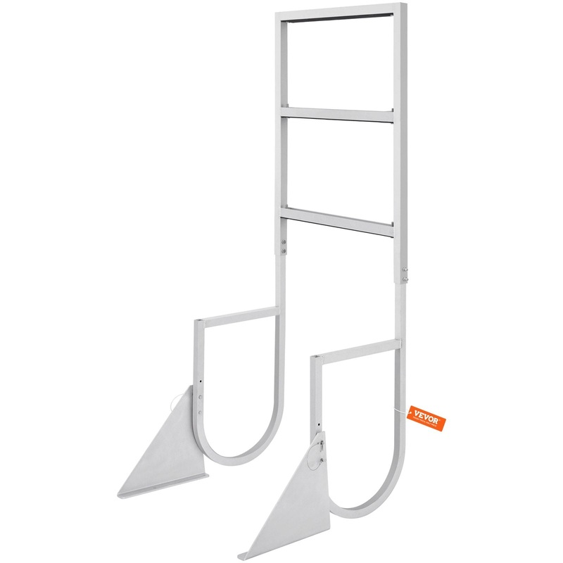 VEVOR Dock Ladder, Flip-Up 3 Steps, 159 kg Load Capacity, Aluminum Alloy Pontoon Boat Ladder with V952-MTZTSFSJFHXJDD9C0V0