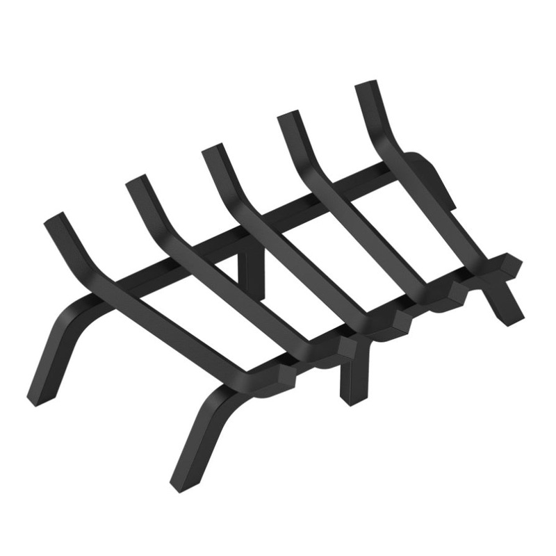VEVOR Fireplace Log Grate, 609.6mm Heavy Duty Fireplace Grate with 6 Support Legs, 19.05mm Solid V952-ZTXYMP34X3424Y84PV0