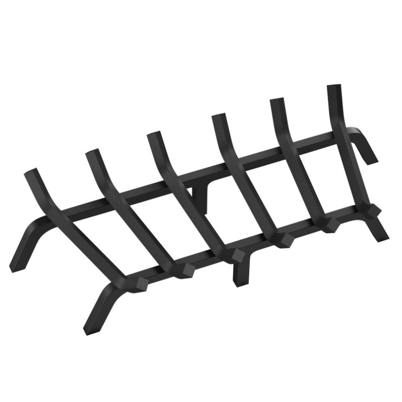 VEVOR Fireplace Log Grate, 685.8mm Heavy Duty Fireplace Grate with 6 Support Legs, 19.05mm Solid V952-ZTXYMP34X342740JUV0