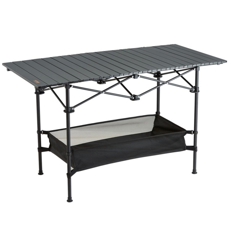 VEVOR Folding Camping Table, Outdoor Portable Side Tables, Lightweight Fold Up Table, Aluminum & V952-HWZDCZL200LBS0UE8V0