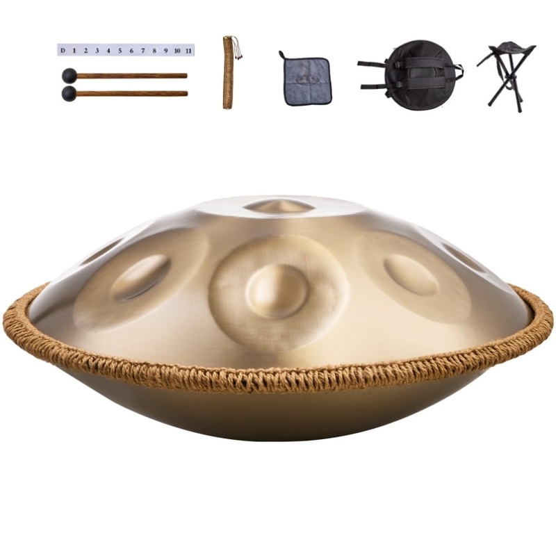 VEVOR Handpan Drum 22 in 10 Notes D Minor Hand Drum Instrument with Mallet V952-SDG22INCH10YOXTG2V0