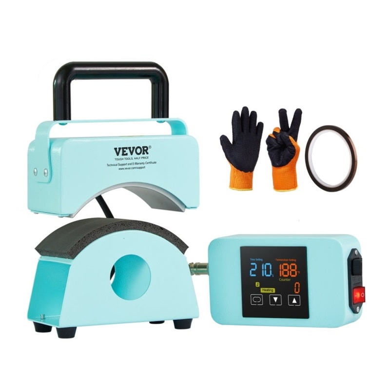 VEVOR Hat Press Machine Mini Hat Heat Press for Caps 5.9×3.15 inch Plate Green V952-BXSKMJMINIKMFO40OV3