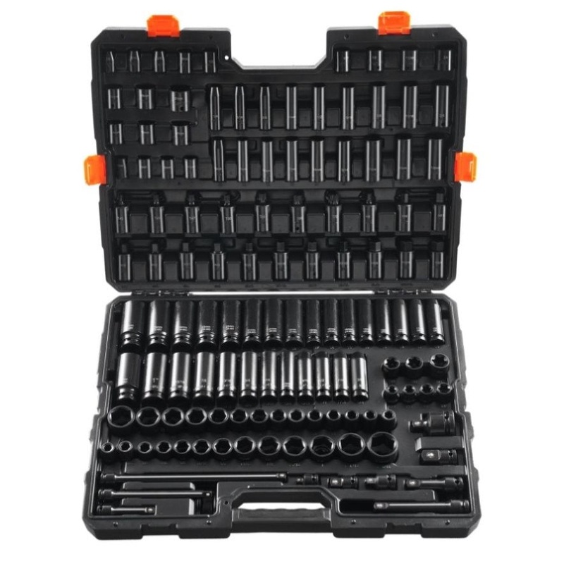 VEVOR Impact Sockets Set 130PCS 6-Point 3/8 & 1/2 Drive Bit Ratchet Tool Kit V952-CJTTZJ1CRMO1LIEEAV0