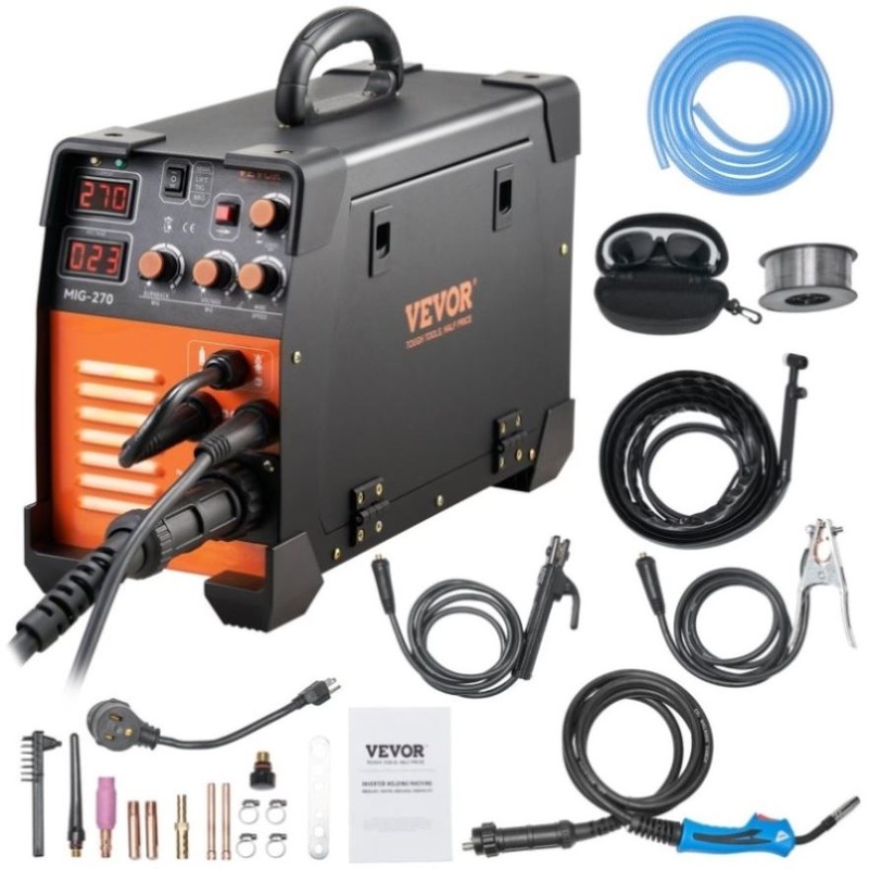 Vevor Mig Welder Welding Machine MIG-270 MIG MMA TIG IGBT DC Inverter Welder Digital Display V952-DHJMIGMMAMIGLL6WNV3