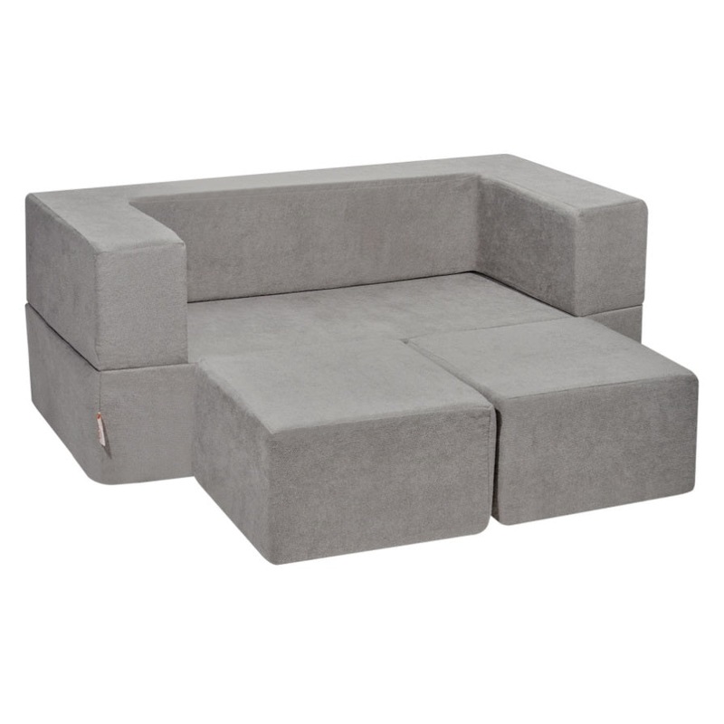 VEVOR Modular Kids Play Couch 4Pcs DIY Creative Child Sectional Sofa Dark Grey V952-ETSF411849YCYGPWSV0