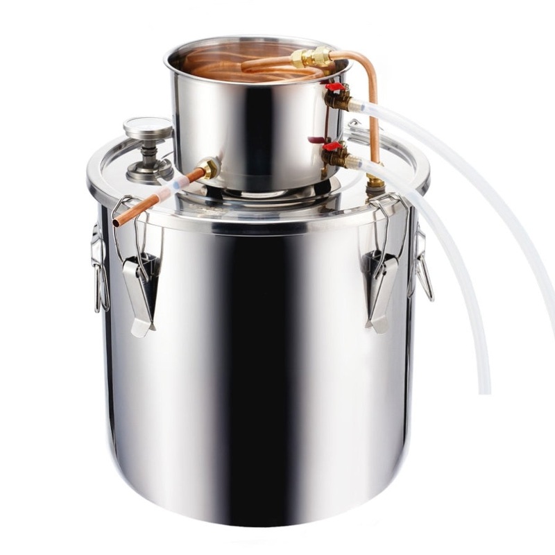 VEVOR Moonshine Still 8 Gal Water Alcohol Distiller Brewing Kit Stainless Steel V952-DLNTZLQYS8JLWJXVZV3