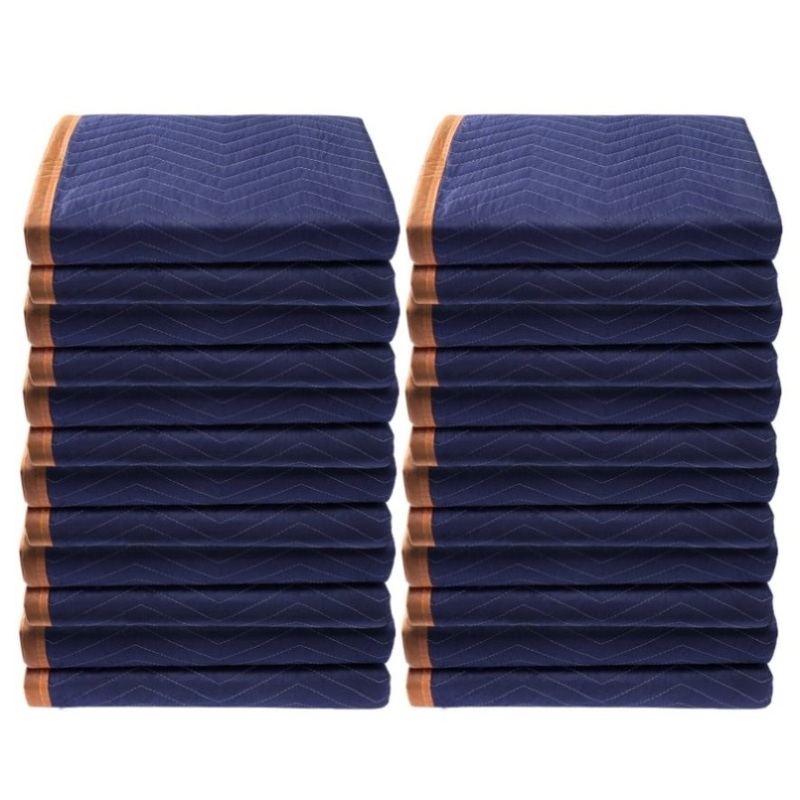 VEVOR Moving Blankets, 2032 x 1829 mm, 15.6 kg/dz, 12 Packs, Professional Non-Woven & Recycled V952-DCBYT80X72INUDL28V0