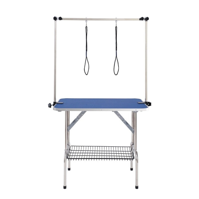 VEVOR Pet Table Two Arms with Clamp, 915 x 610mm Dog Station, Foldable Pets V952-ZDMRZ36INCHSQMXV6V0