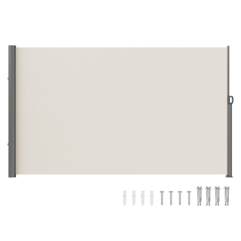 VEVOR Side Awning,160X300cm Aluminum Outdoor Privacy Screen, 280g Polyester Water-proof V952-ZYPF160X300CMM001V0