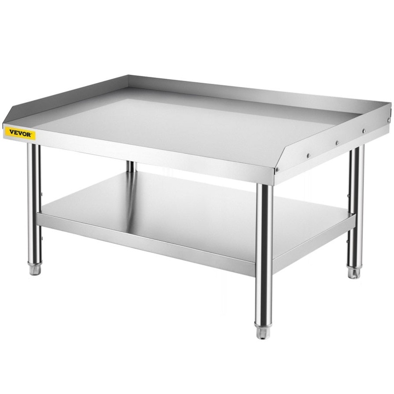 VEVOR Stainless Steel Equipment Grill Stand, 122 x 76 x 61cm Stainless Table, Grill Stand Table with V952-SBSKTBD4830INXAETV0
