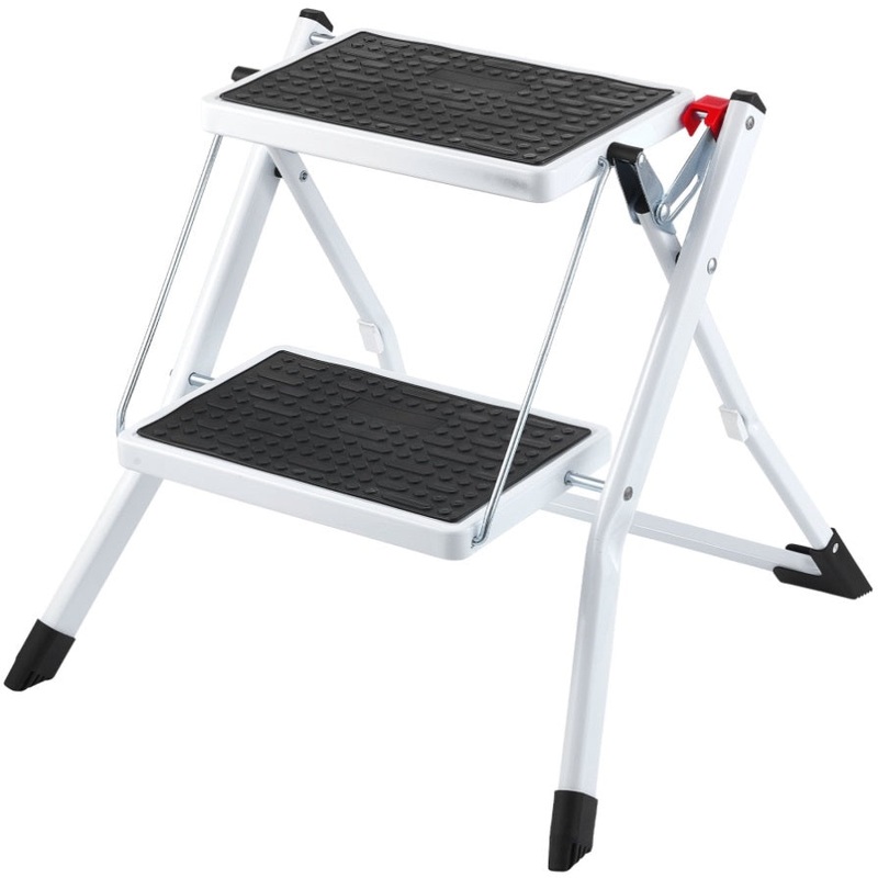 VEVOR Step Ladder 2-Step 150kg Capacity, Ergonomic Folding Steel Step Stool with Wide Anti-Slip V952-JYTDGKZDLB00QE3JSV0