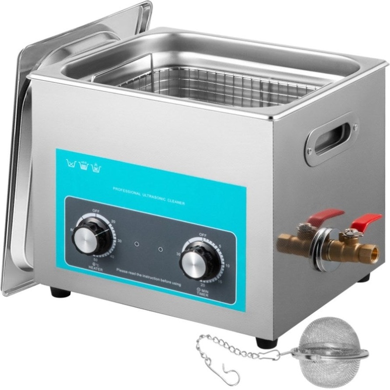 Vevor Ultrasonic Jewelry Cleaner with Heater Timer for Cleaning Eyeglass Rings Dentures Music V952-QXJ10LXNS00000001V3