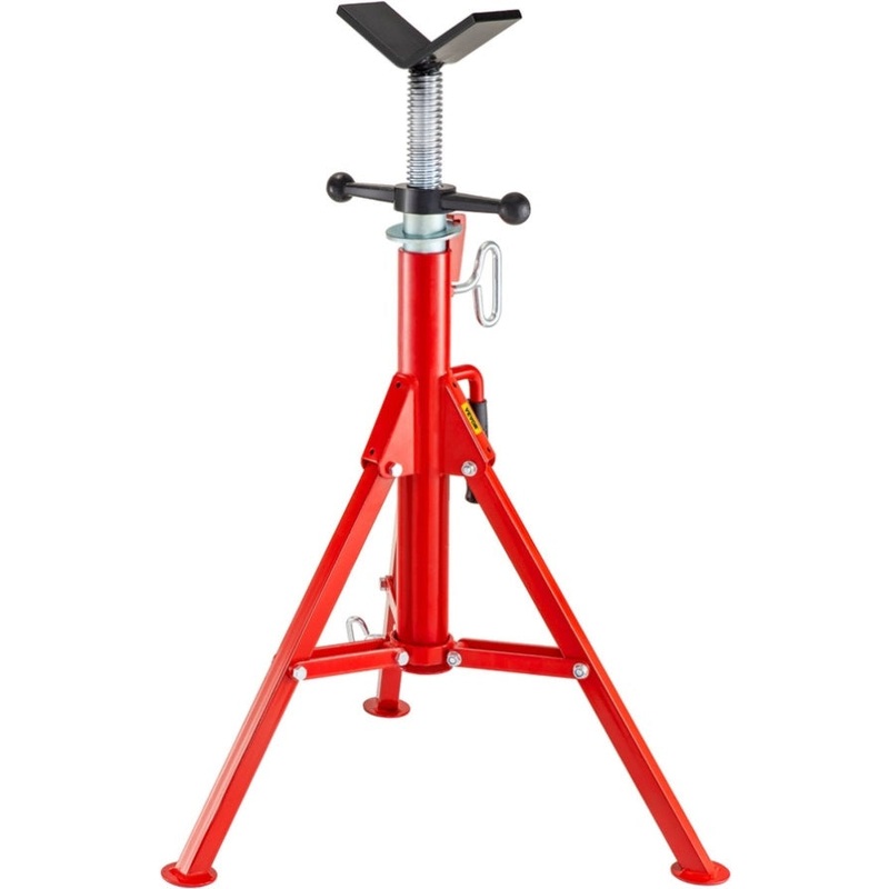 VEVOR V Head Pipe Stand Adjustable Height 28-52 Inch, Pipe Jack Stands 2500 LB. Capacity,Folding V952-GJ1107GJ000000001V0