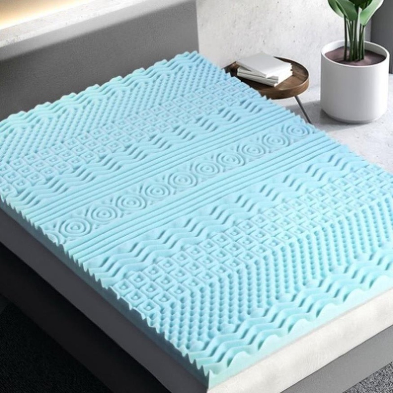 Giselle Bedding Memory Foam Mattress Topper 11-Zone 8cm Queen MATTRESS-TOP-11Z-8-BL-Q