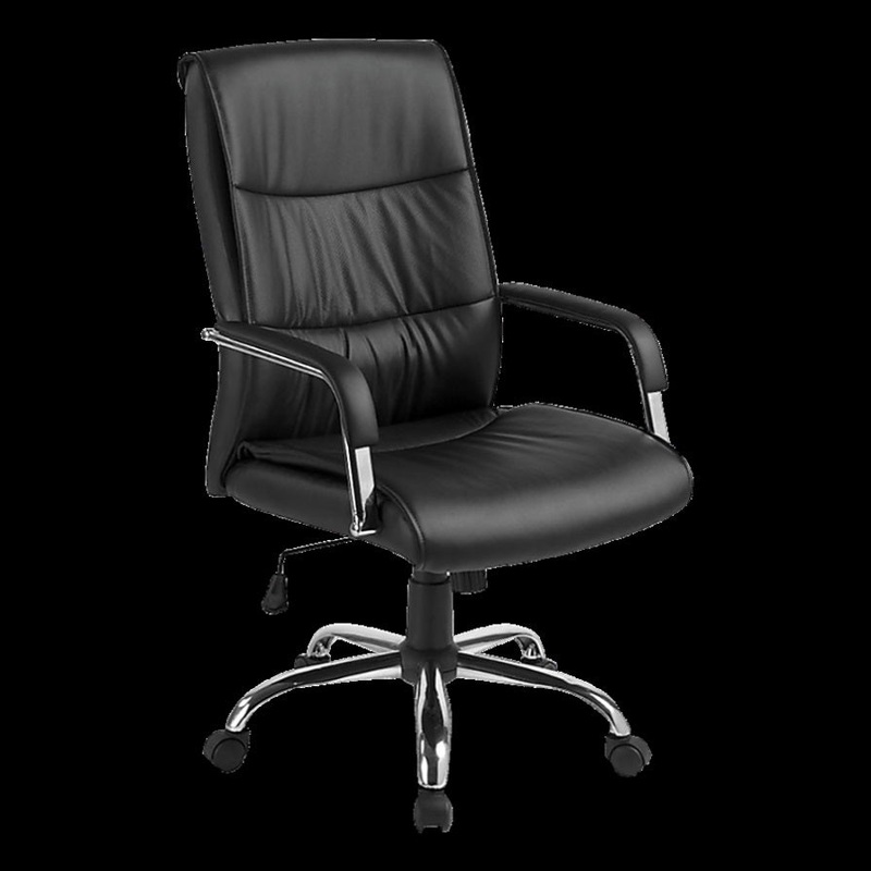 PU Leather Office Chair Executive Padded Black V63-774965