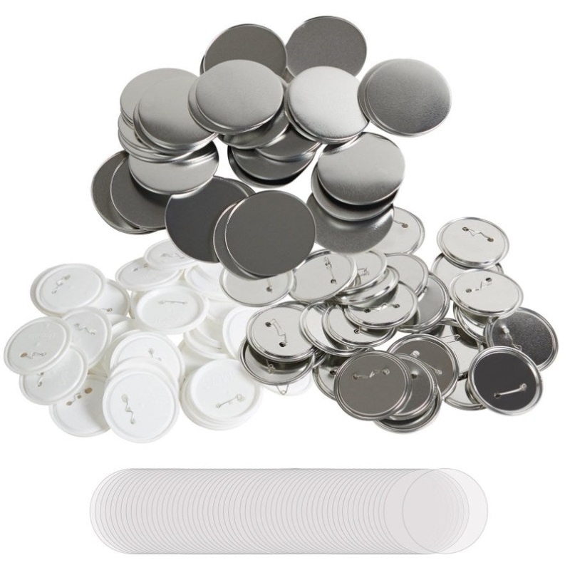 VEVOR 2.25 58mm Button Badge Parts Supplies for Button Maker Machine 500 Sets V952-XZGSLH58MM500ON35V0