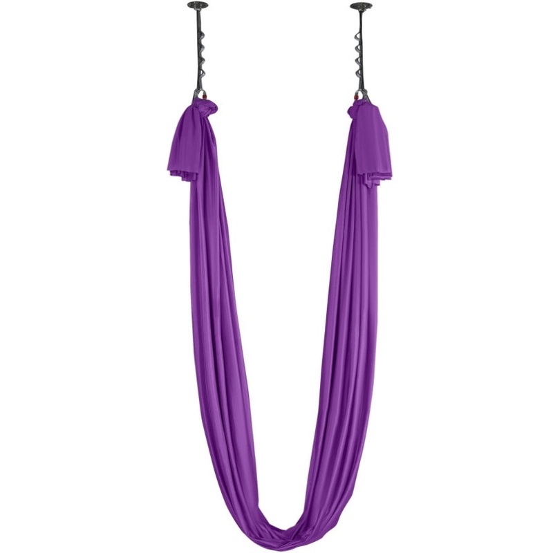 VEVOR Aerial Silk & Yoga Swing, 8 m Length, Aerial Yoga Hammock Kit with 100gsm Nylon Fabric, Full V952-DCK822X28MSZR9A6KV0