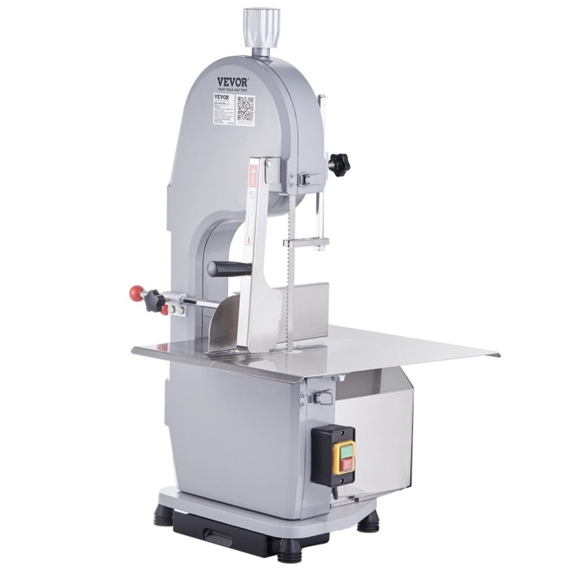 VEVOR Commercial Electric Meat Bandsaw, 1500W Stainless Steel Countertop Bone Sawing Machine, V952-TSJGJ1500W4202NX5V3
