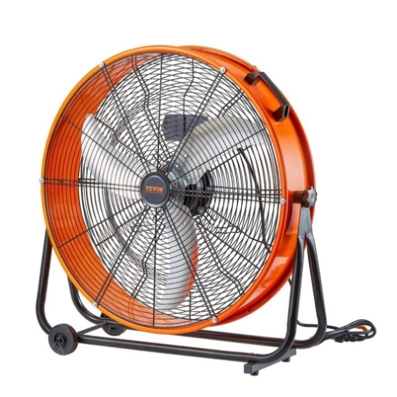 VEVOR Drum Fan 24 Inch High Velocity Industrial Use 3-Speed 8600CFM for Warehouse V952-GYLSFS24YCACTZXEZV3