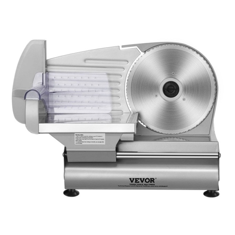 VEVOR Meat Slicer, 180W Electric Deli Food Slicer with 7.5 SUS420 Stainless Steel Blade and Blade V952-JYDRQPJ180WJFCEOPV3
