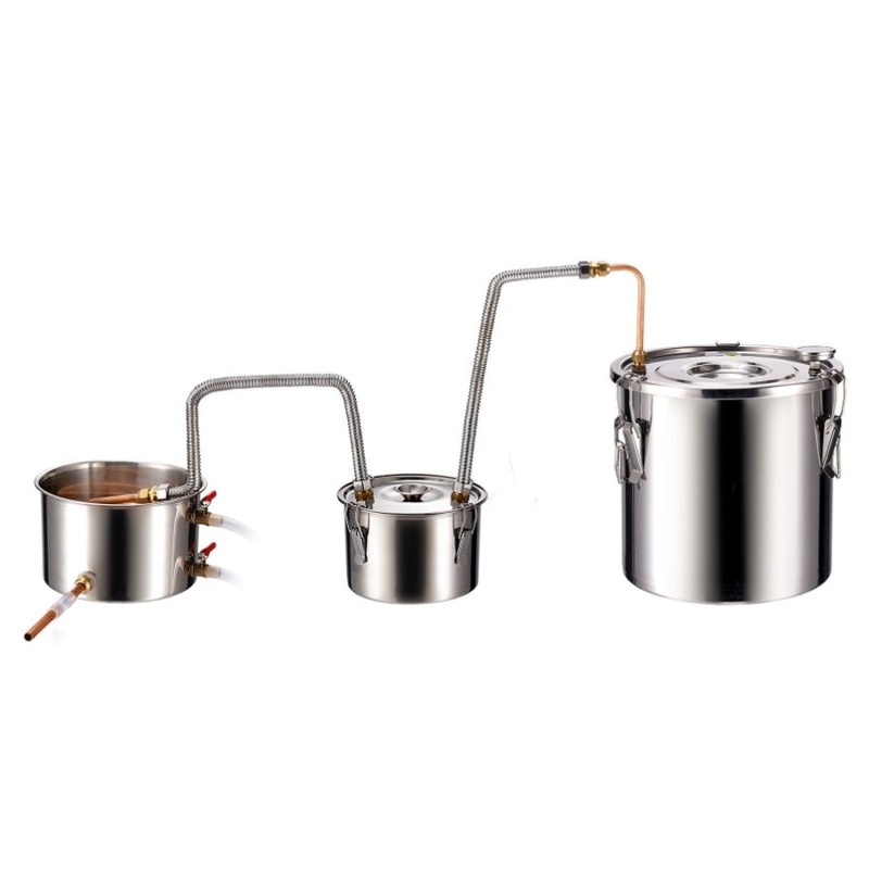 VEVOR Moonshine Still Water Alcohol Distiller 5Gal w/Thumper Keg & 8W Water Pump V952-SLNTZLQYS5JLUV2A0V3