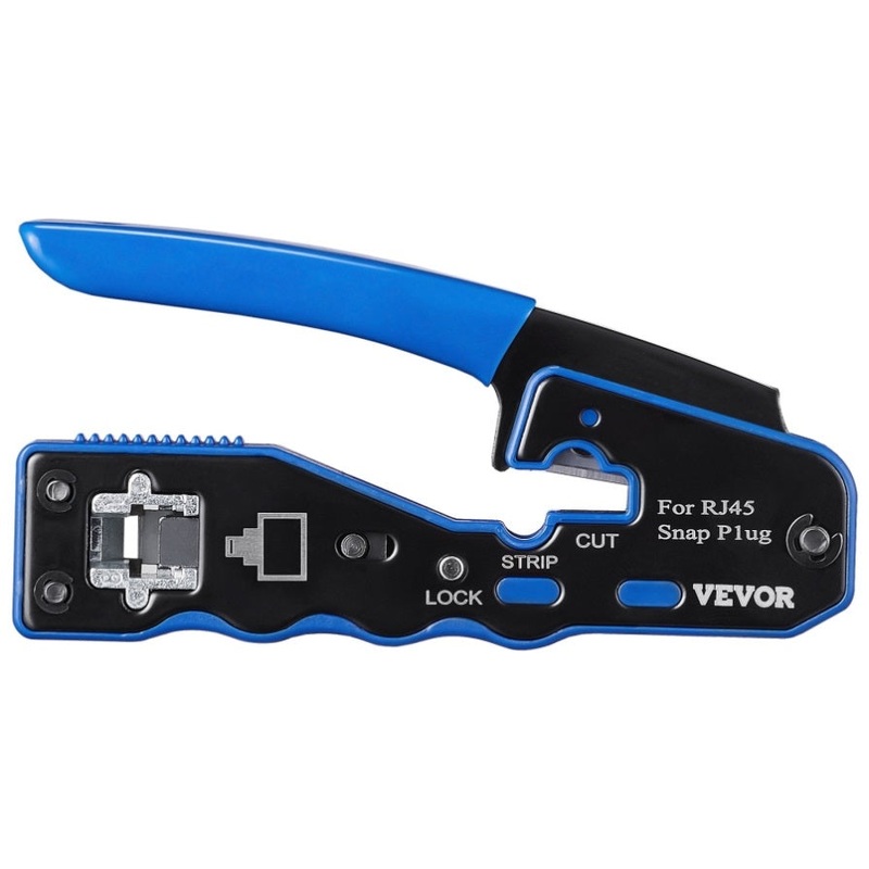 VEVOR RJ45 Crimp Tool Kit, Cat5e/Cat6/Cat6a Ethernet Crimper Crimp Pliers for 8-Pin Modular Plugs V952-WXYJQWLSJDZ28GPF7V0