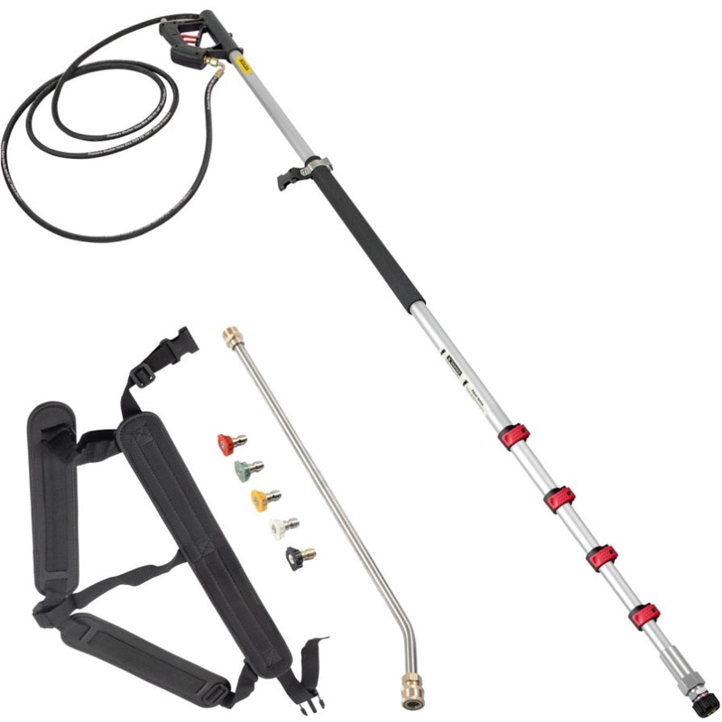 VEVOR Telescoping Pressure Washer Wand, 20 ft 5-Section Length Adjustable, Max. 4000 PSI Fit for V952-QDXDJYCHHZH20U9C6V0